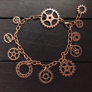 Steampunk Dirty Bronze Fashion Bracelet - image 1